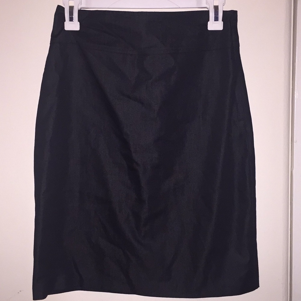 Black pencil skirt with lace up back